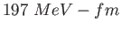 $ 197~MeV-fm $