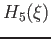 $\displaystyle H_5 (\xi)$