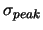 $\sigma_{peak}$